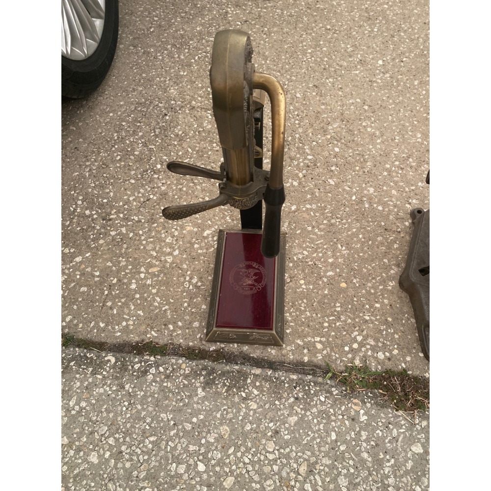 Vintage Estate Rogar Champion Wine Corkscrew Bottle Opener Brass Finish Stand